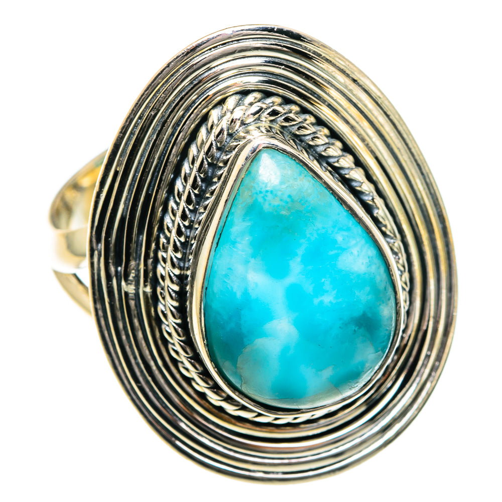 Larimar Rings handcrafted by Anasilvercos - RING82762