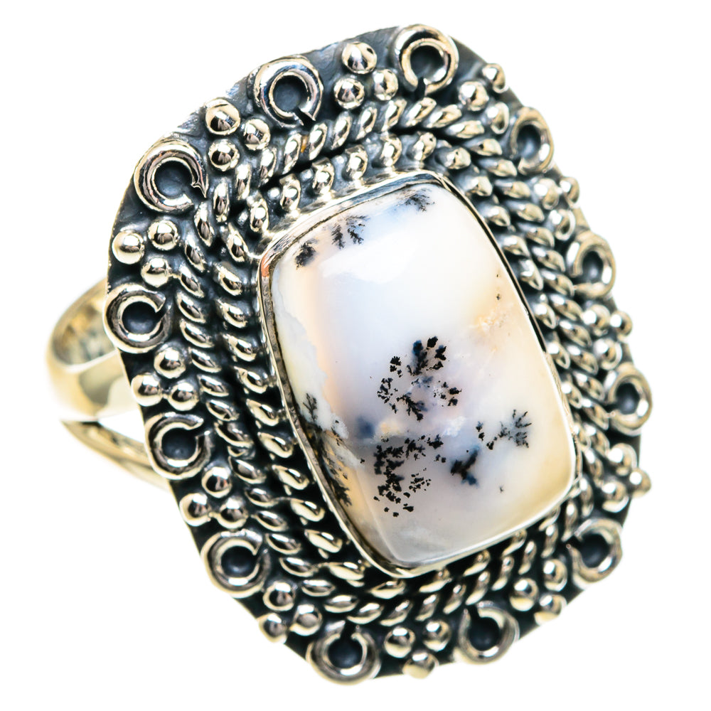 Dendritic Opal Rings handcrafted by Anasilvercos - RING82776