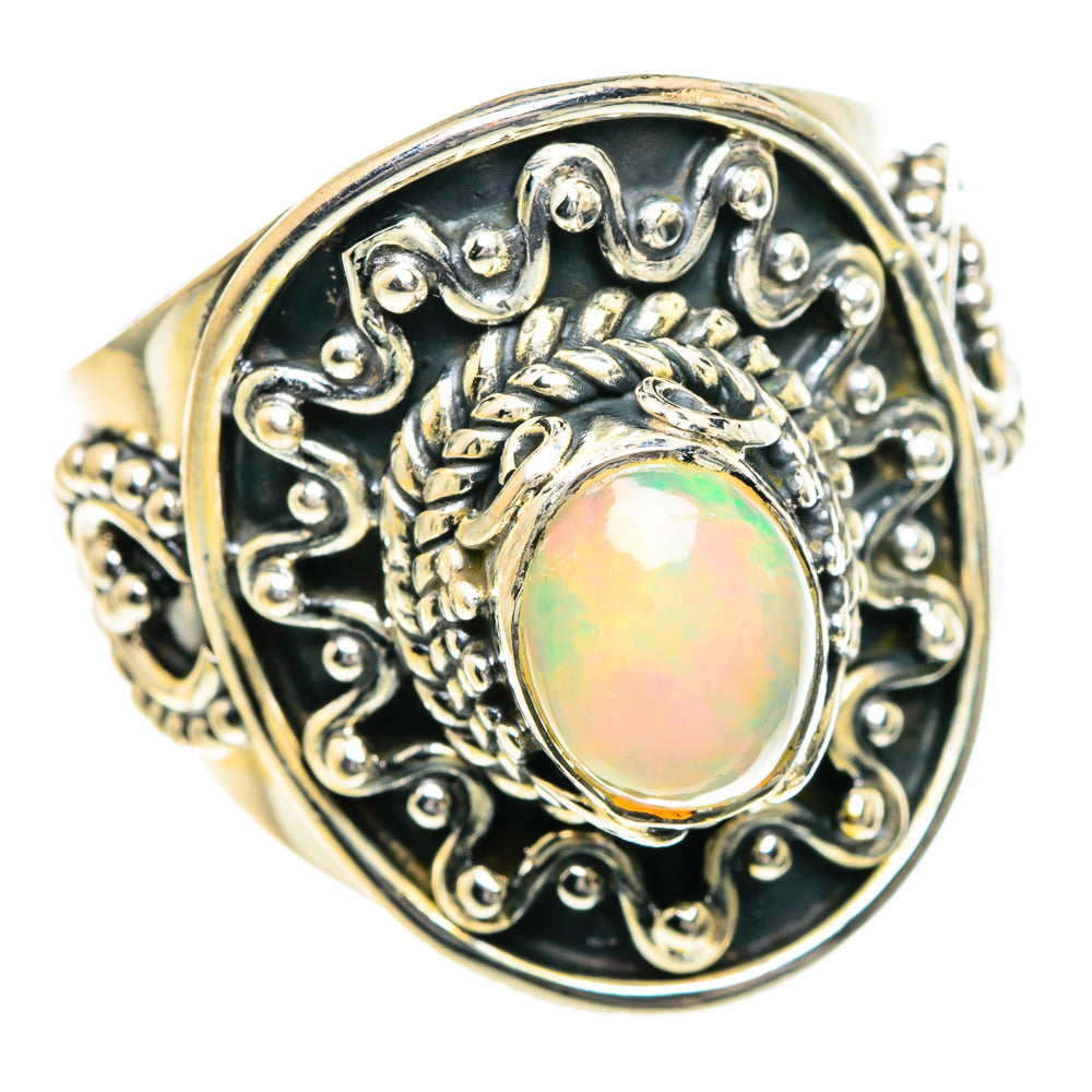 Ethiopian Opal Rings handcrafted by Anasilvercos - RING82782