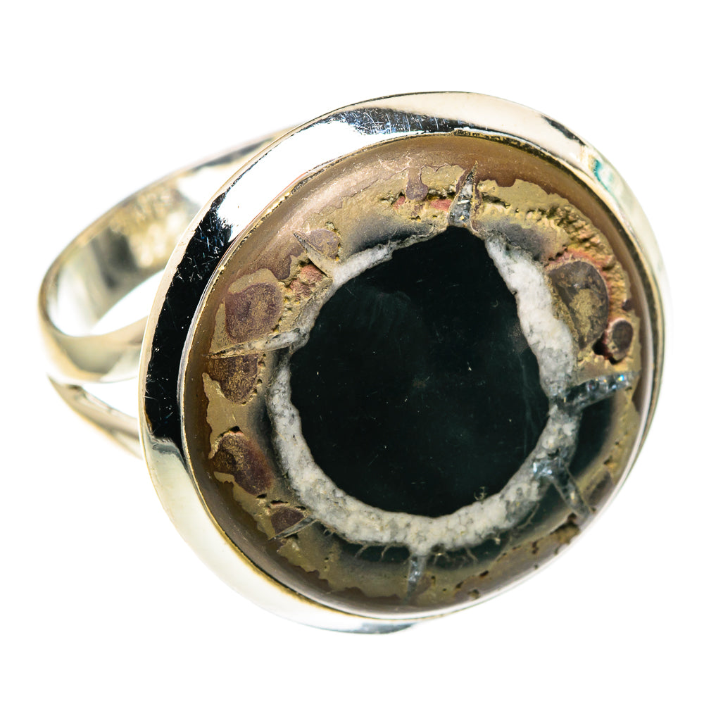 Septarian Geode Rings handcrafted by Anasilvercos - RING82795