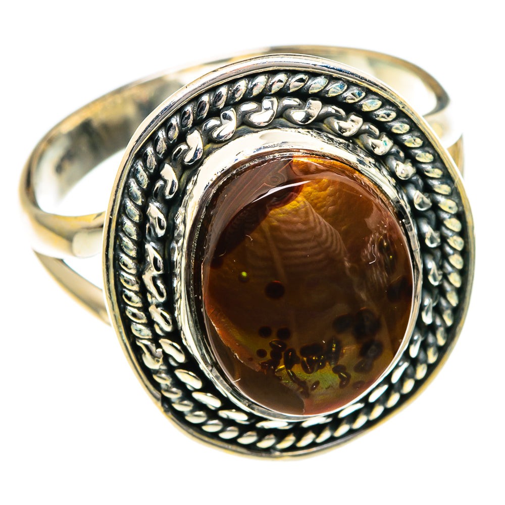 Mexican Fire Agate Rings handcrafted by Anasilvercos - RING82797