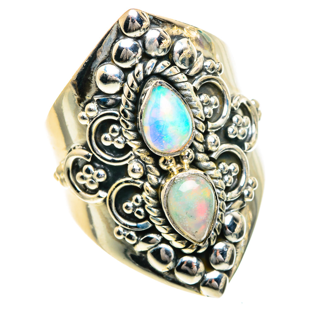 Ethiopian Opal Rings handcrafted by Anasilvercos - RING82814