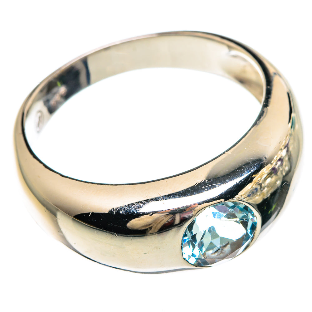 Blue Topaz Rings handcrafted by Anasilvercos - RING82819