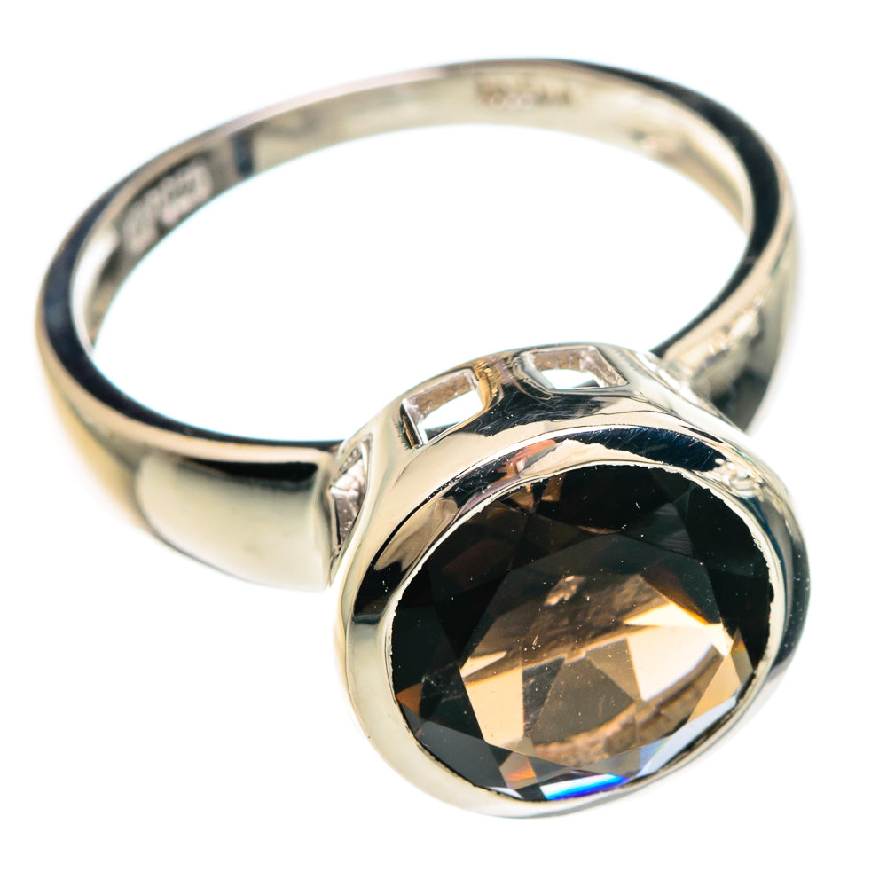 Smoky Quartz Rings handcrafted by Anasilvercos - RING82826