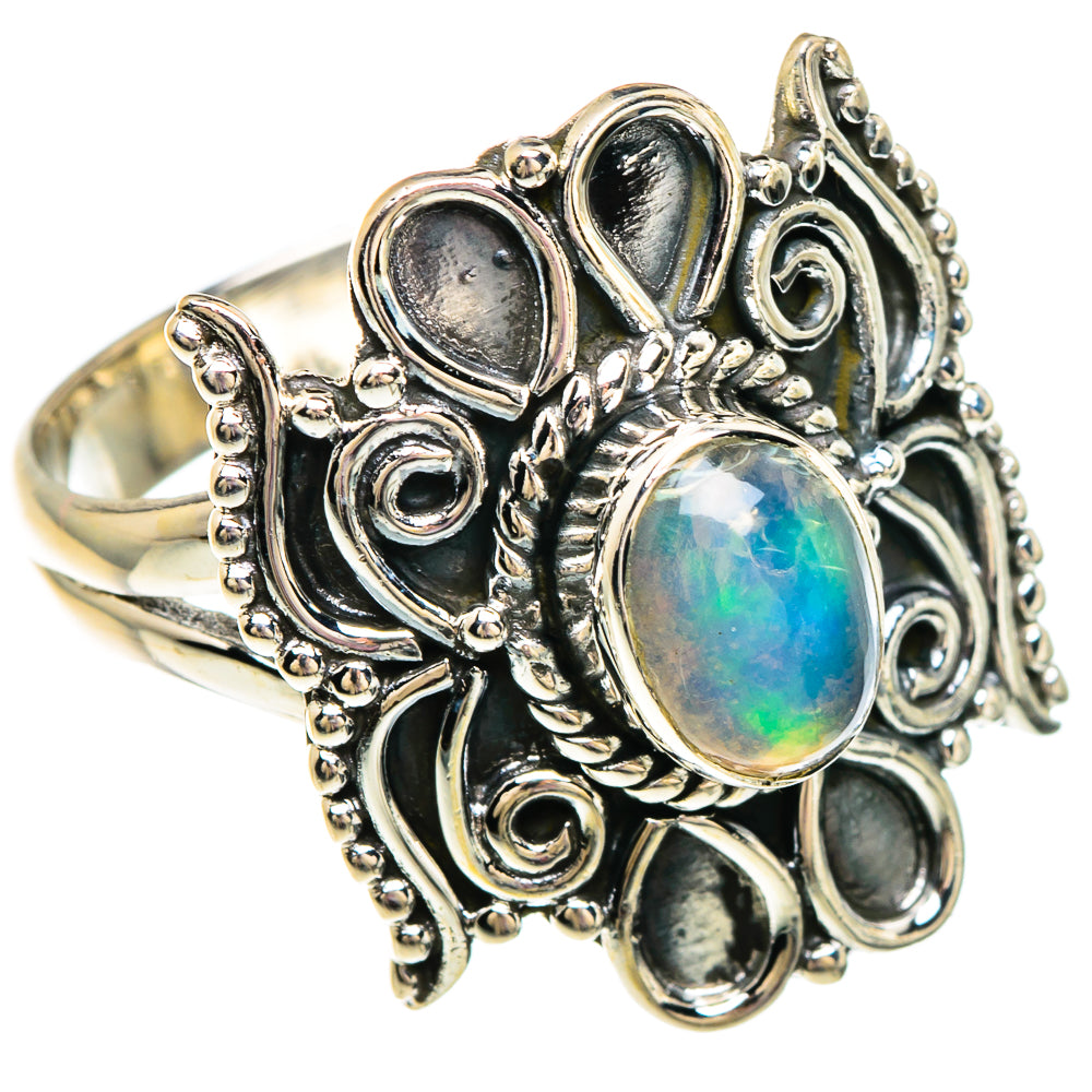 Ethiopian Opal Rings handcrafted by Anasilvercos - RING82840