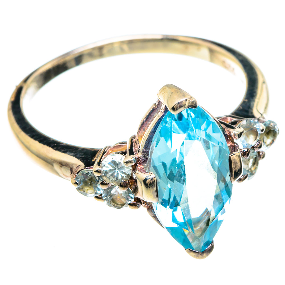Blue Topaz Rings handcrafted by Anasilvercos - RING82844
