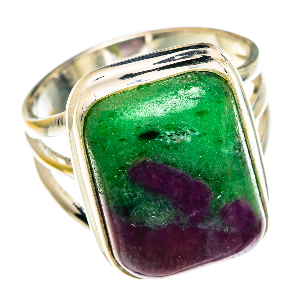 Ruby Zoisite Rings handcrafted by Anasilvercos - RING82850
