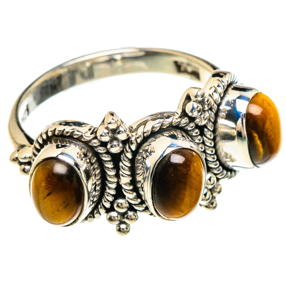 Tiger Eye Rings handcrafted by Anasilvercos - RING82851
