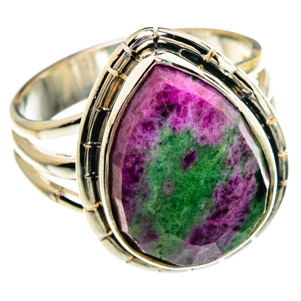 Ruby Zoisite Rings handcrafted by Anasilvercos - RING82863