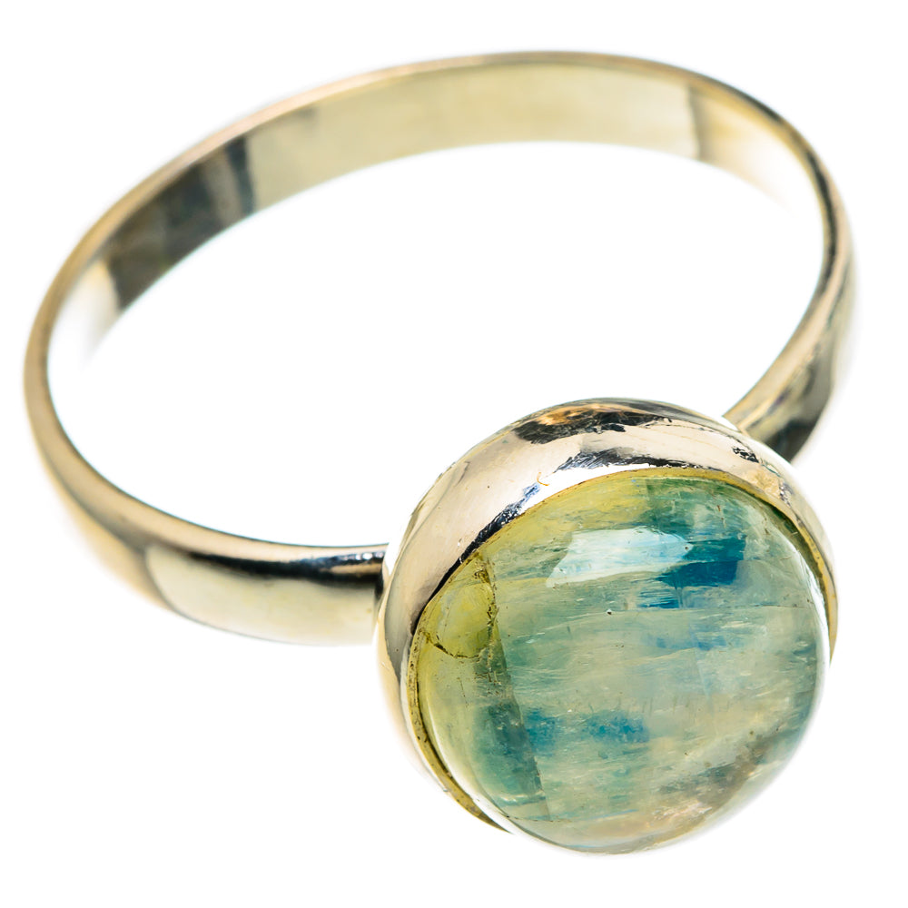Green Moonstone Rings handcrafted by Anasilvercos - RING82873