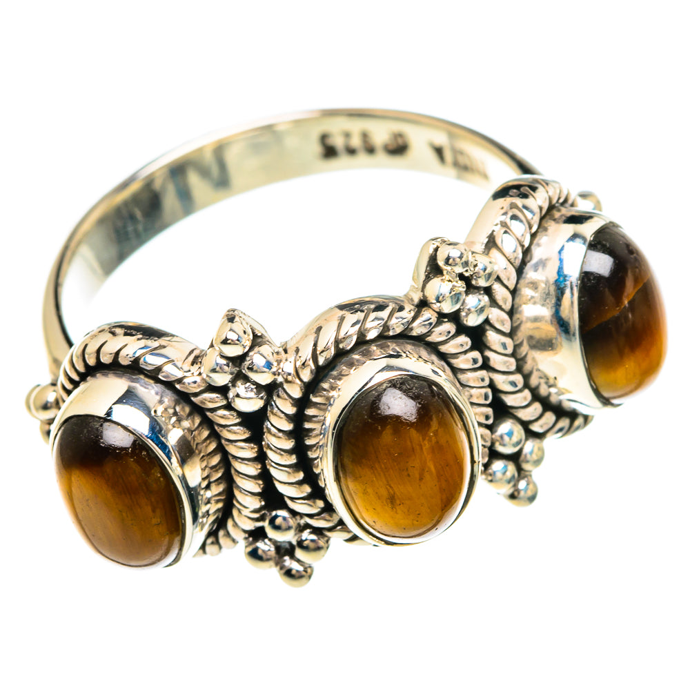 Tiger Eye Rings handcrafted by Anasilvercos - RING82876
