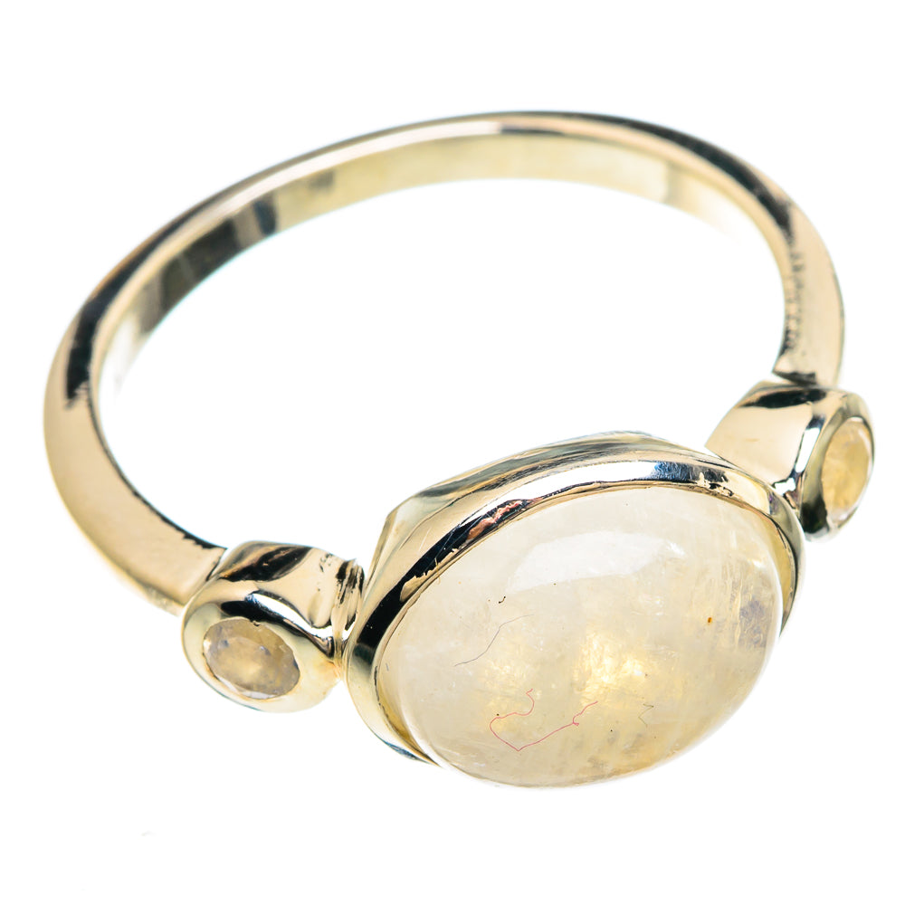 Rainbow Moonstone Rings handcrafted by Anasilvercos - RING82888