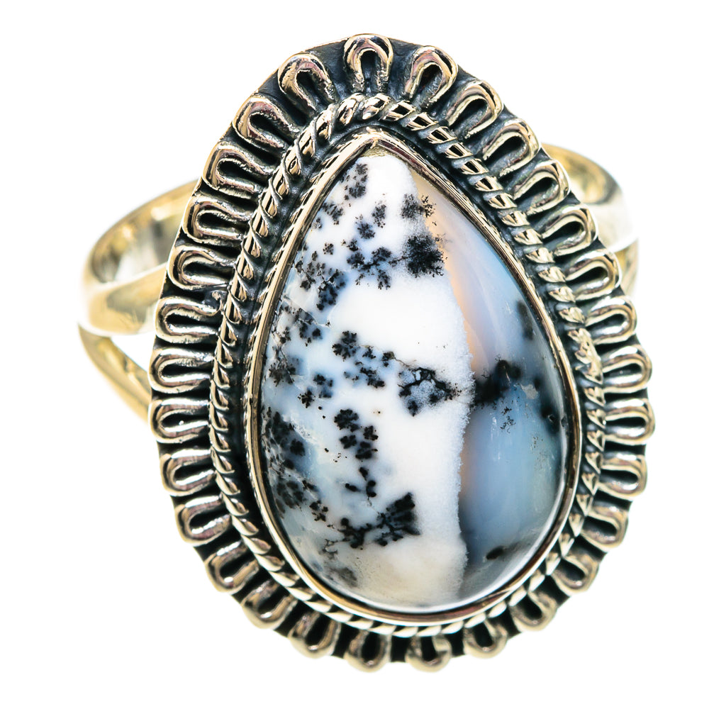 Dendritic Opal Rings handcrafted by Anasilvercos - RING82890