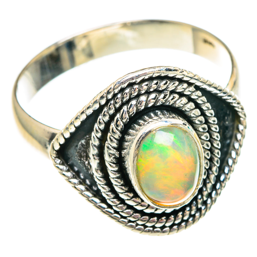 Ethiopian Opal Rings handcrafted by Anasilvercos - RING82893