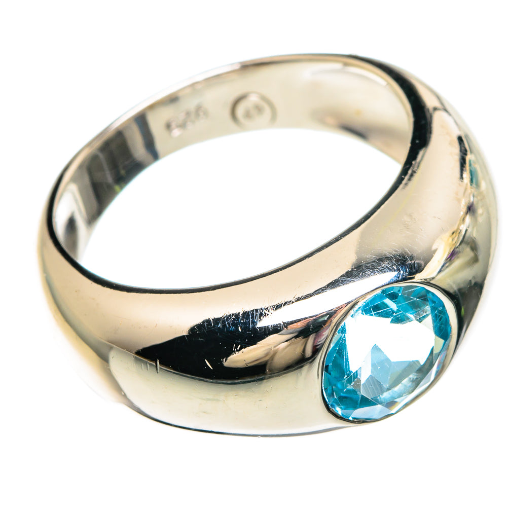Blue Topaz Rings handcrafted by Anasilvercos - RING82896