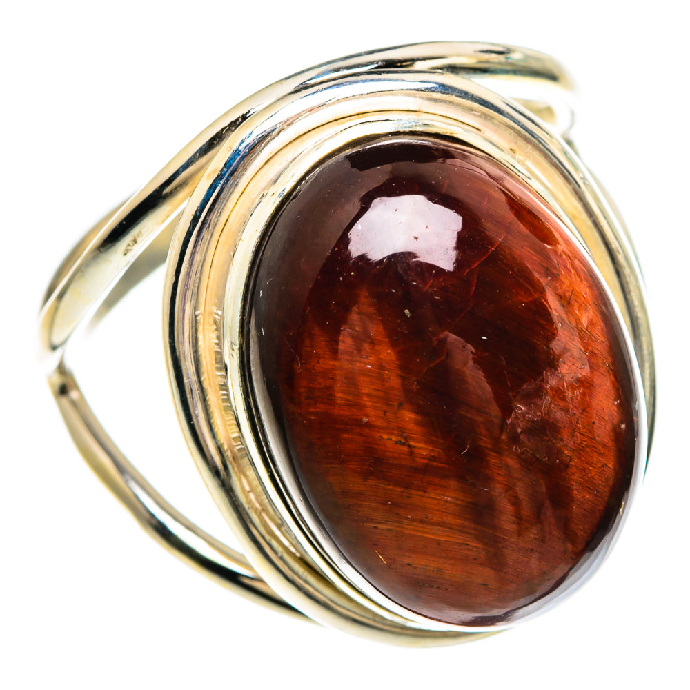 Red Tiger Eye Rings handcrafted by Anasilvercos - RING82906