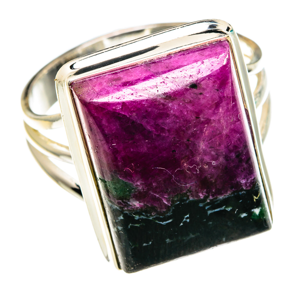 Ruby Zoisite Rings handcrafted by Anasilvercos - RING82916