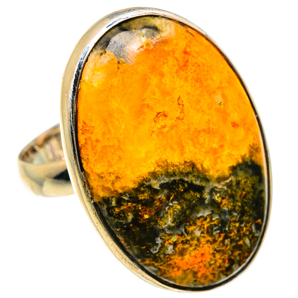 Bumble Bee Jasper Rings handcrafted by Anasilvercos - RING82936
