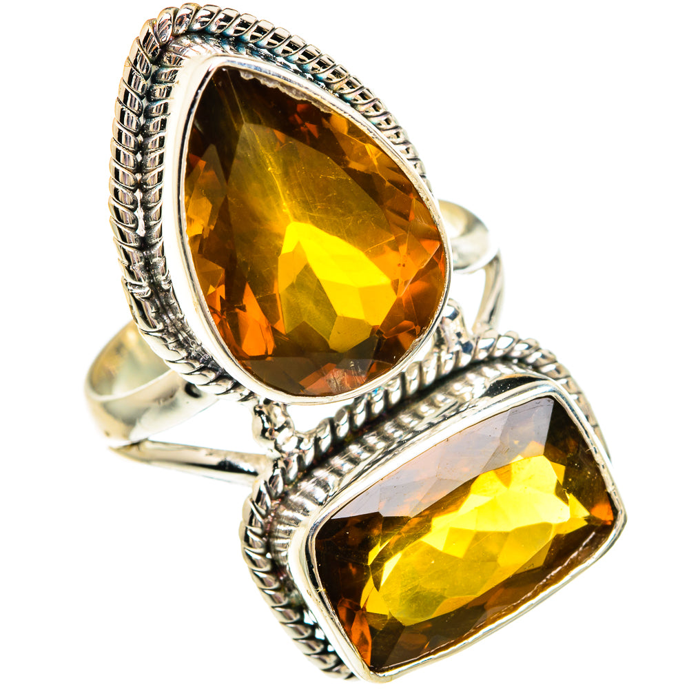 Mandarin Citrine Rings handcrafted by Anasilvercos - RING82961