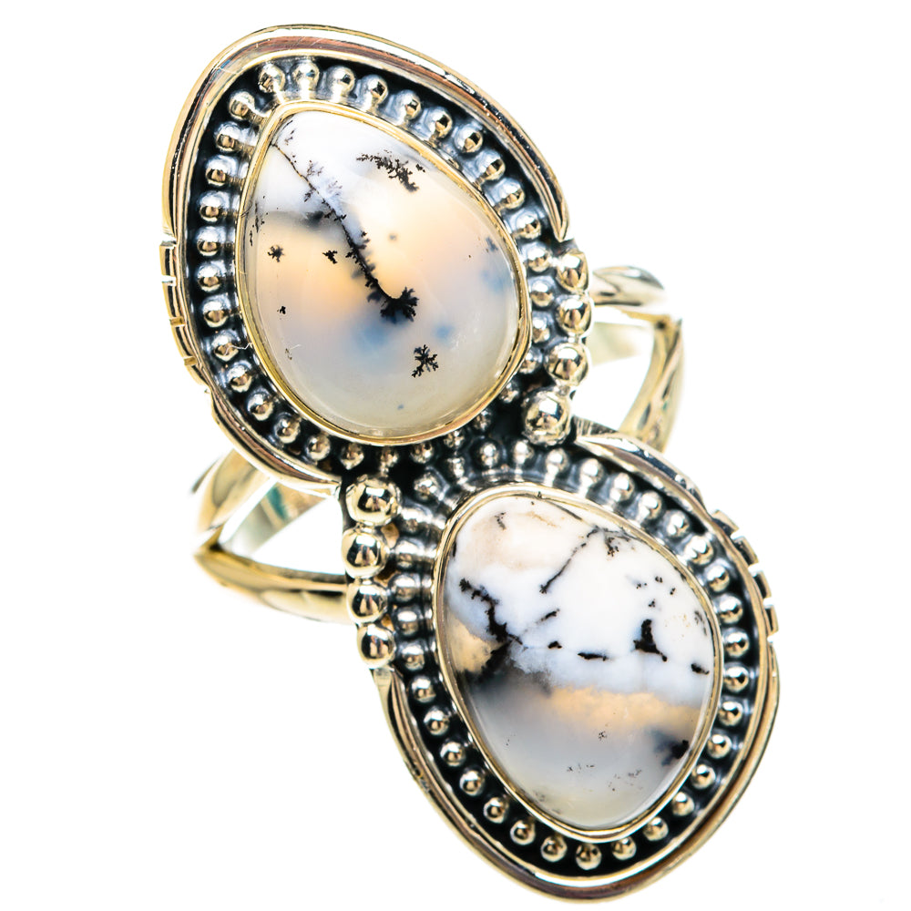 Dendritic Opal Rings handcrafted by Anasilvercos - RING82963