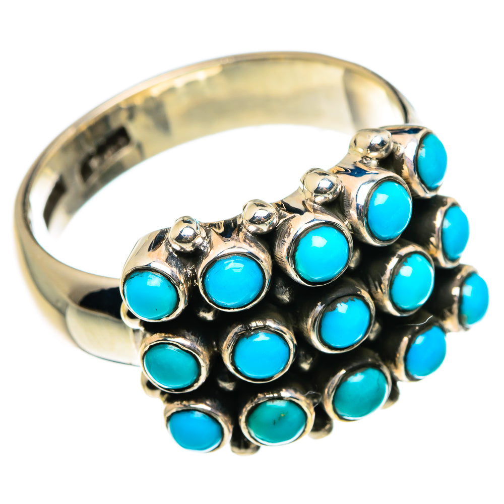 Tibetan Turquoise Rings handcrafted by Anasilvercos - RING82965
