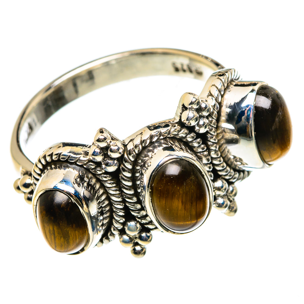 Tiger Eye Rings handcrafted by Anasilvercos - RING82976