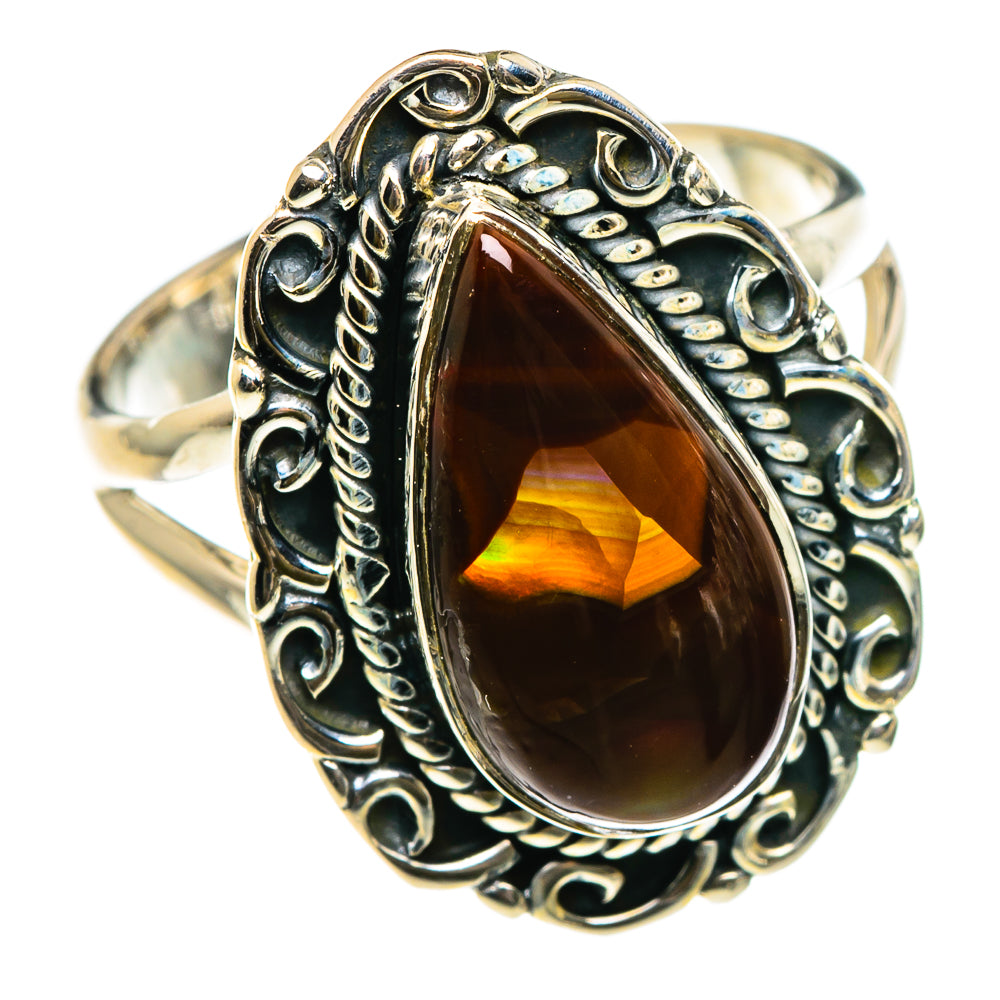 Mexican Fire Agate Rings handcrafted by Anasilvercos - RING82978