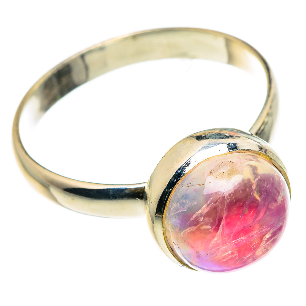 Pink Moonstone Rings handcrafted by Anasilvercos - RING82984