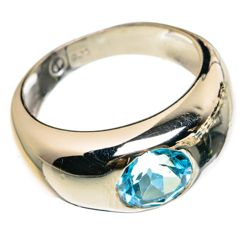 Blue Topaz Rings handcrafted by Anasilvercos - RING82998