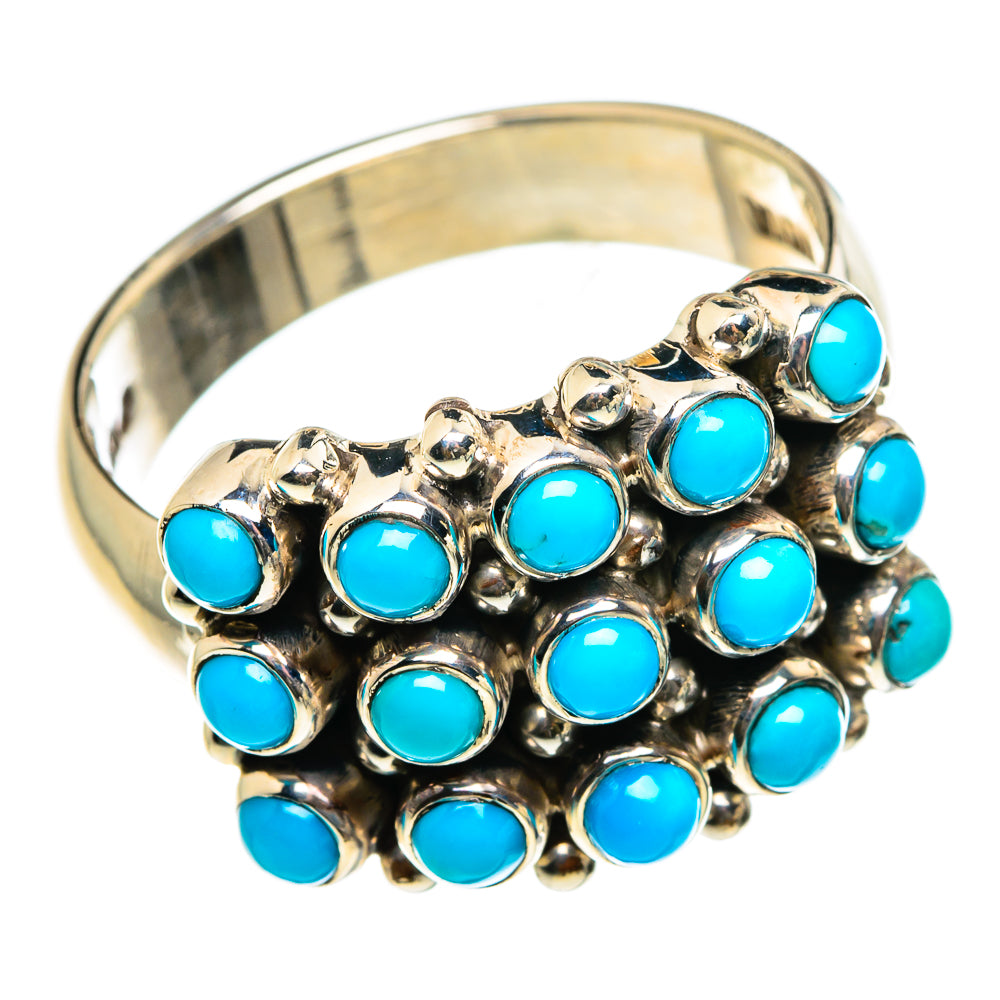 Tibetan Turquoise Rings handcrafted by Anasilvercos - RING83004