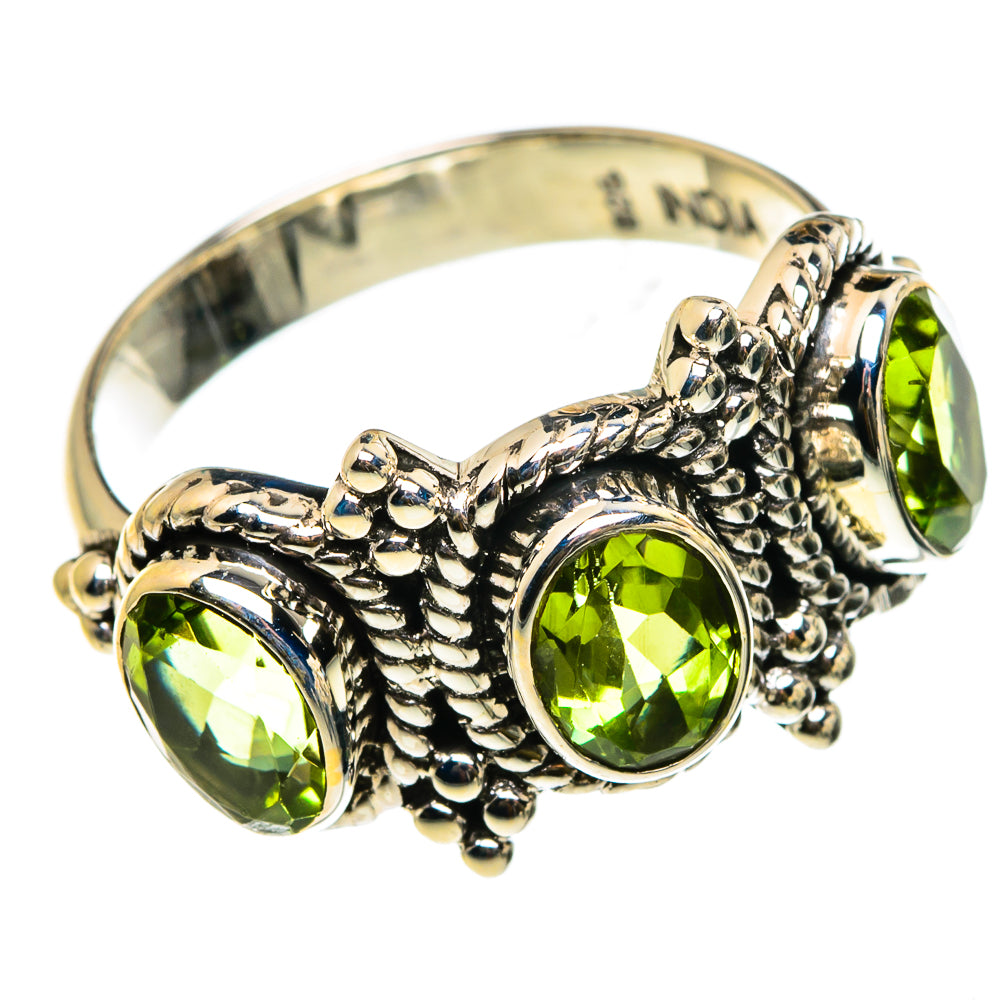 Peridot Rings handcrafted by Anasilvercos - RING83006