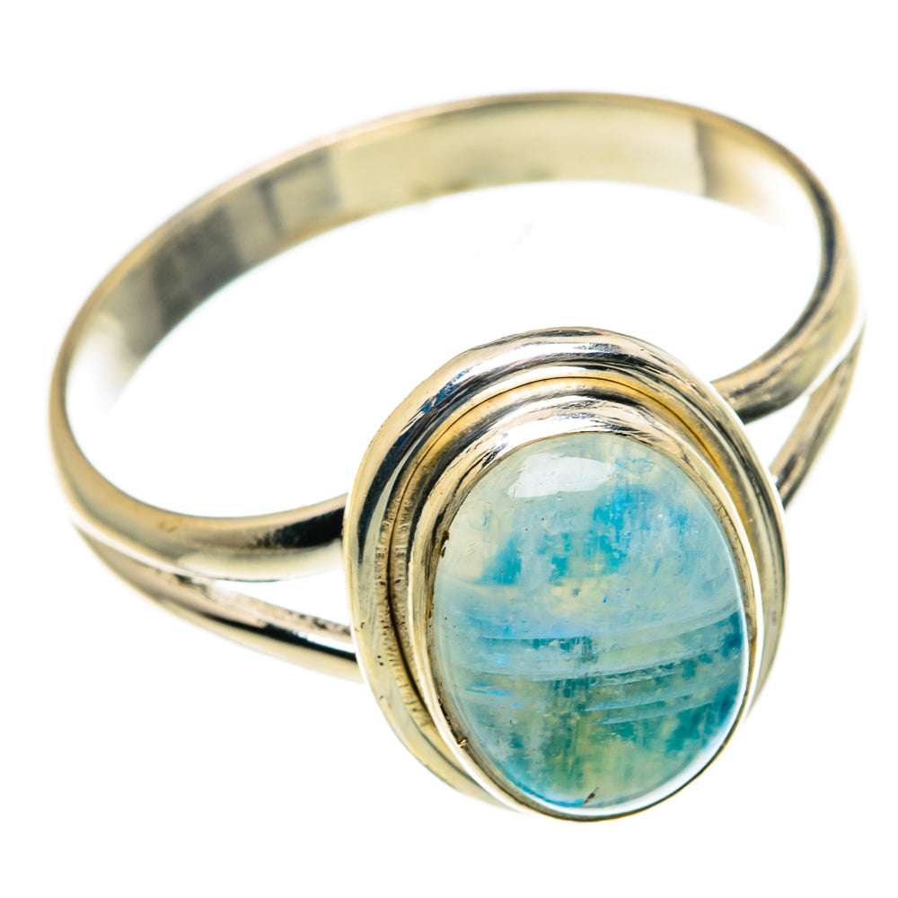 Green Moonstone Rings handcrafted by Anasilvercos - RING83007