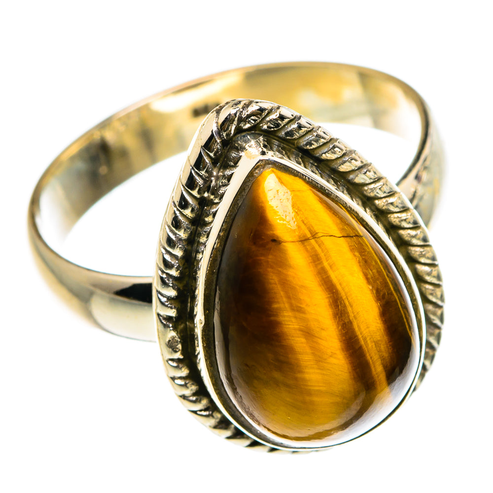 Tiger Eye Rings handcrafted by Anasilvercos - RING83008