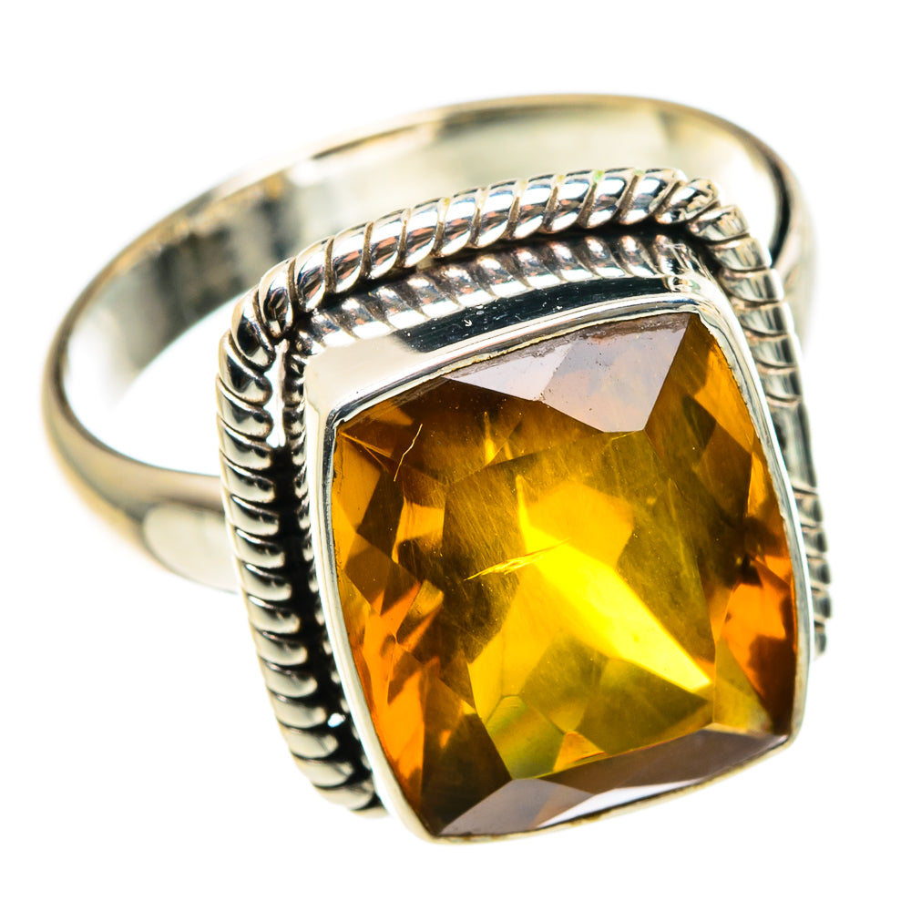 Mandarin Citrine Rings handcrafted by Anasilvercos - RING83009