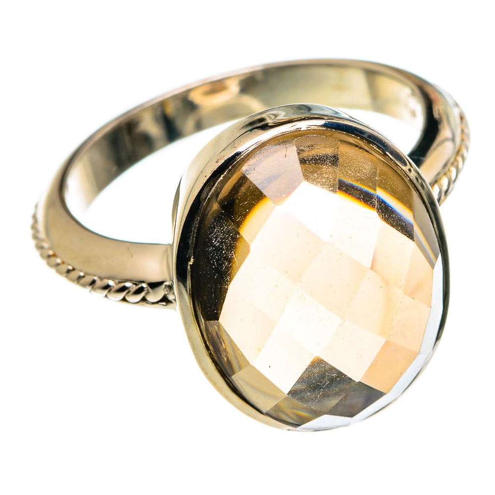 Smoky Quartz Rings handcrafted by Anasilvercos - RING83010