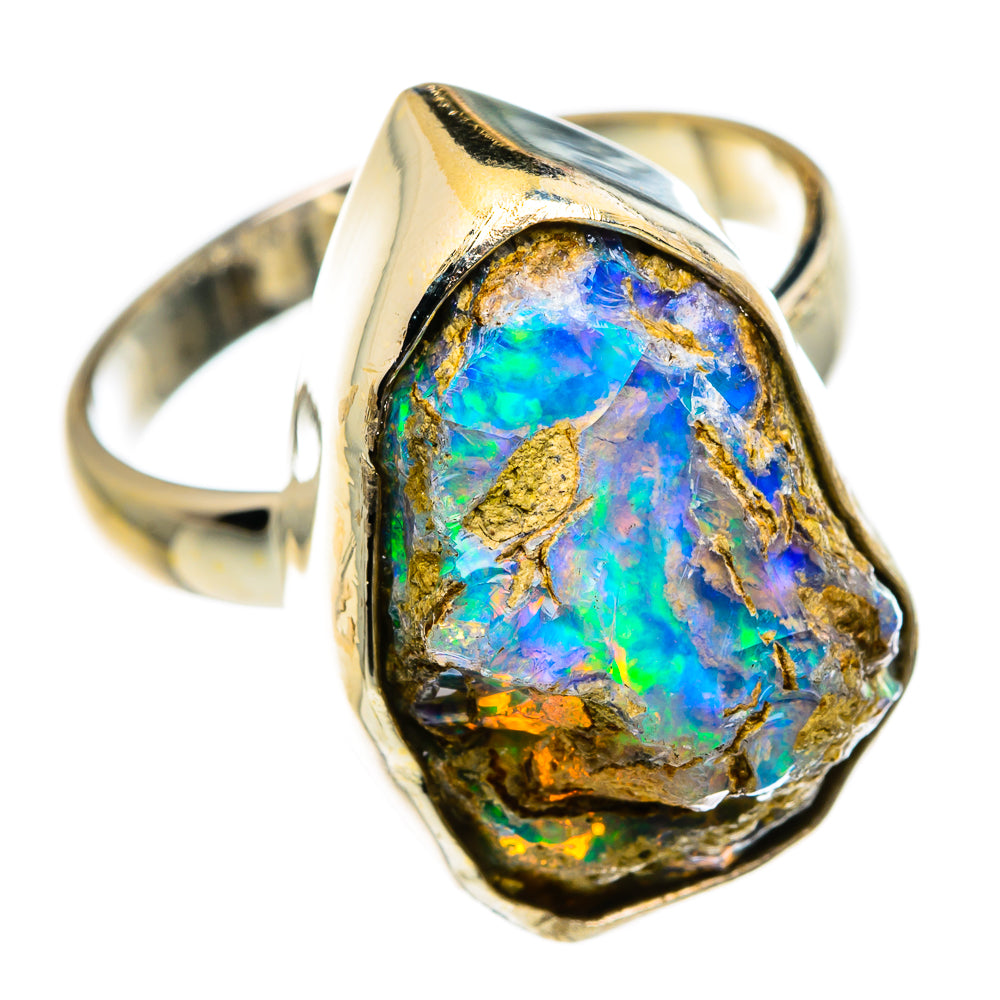 Ethiopian Opal Rings handcrafted by Anasilvercos - RING83026