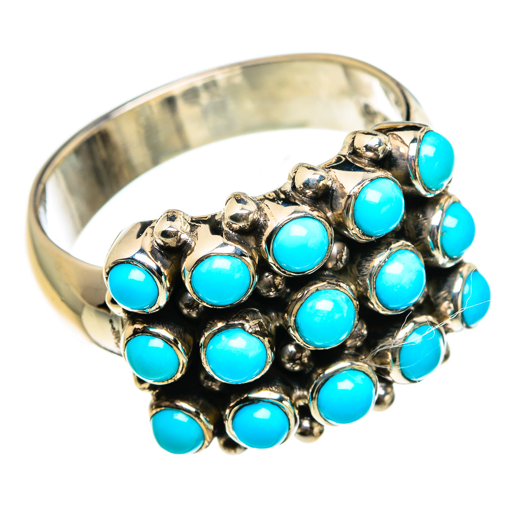 Tibetan Turquoise Rings handcrafted by Anasilvercos - RING83032
