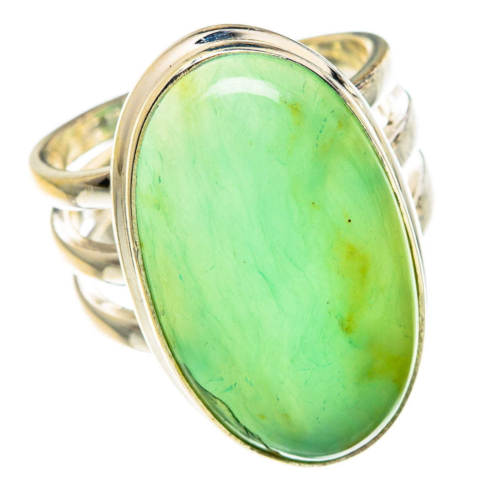 Chrysoprase Rings handcrafted by Anasilvercos - RING83035