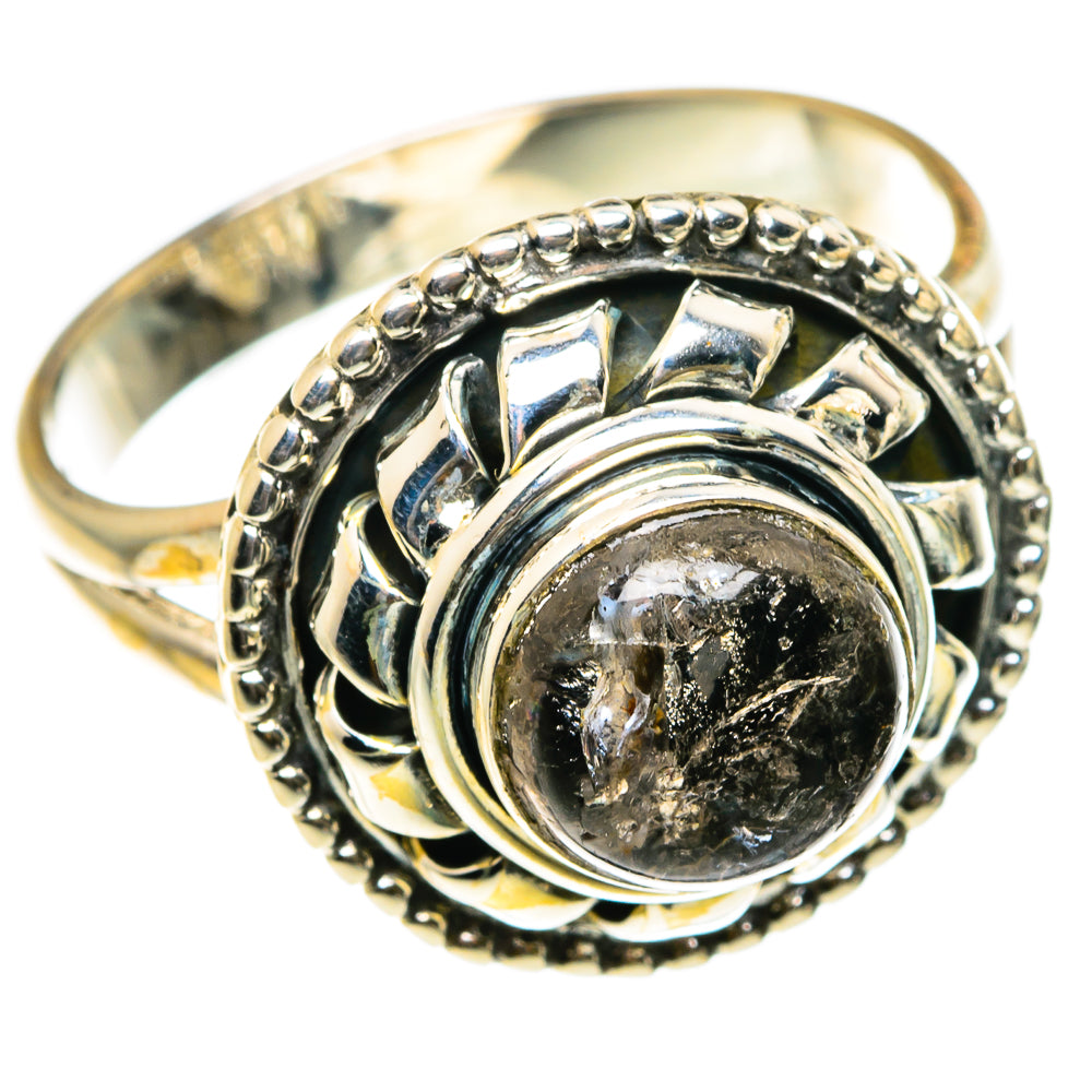 Tourmalinated Quartz Rings handcrafted by Anasilvercos - RING83040