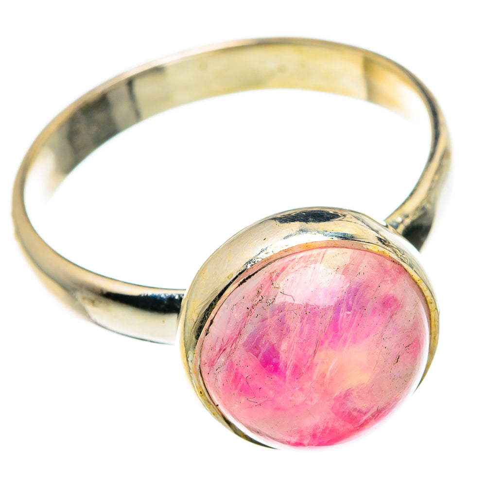 Pink Moonstone Rings handcrafted by Anasilvercos - RING83044