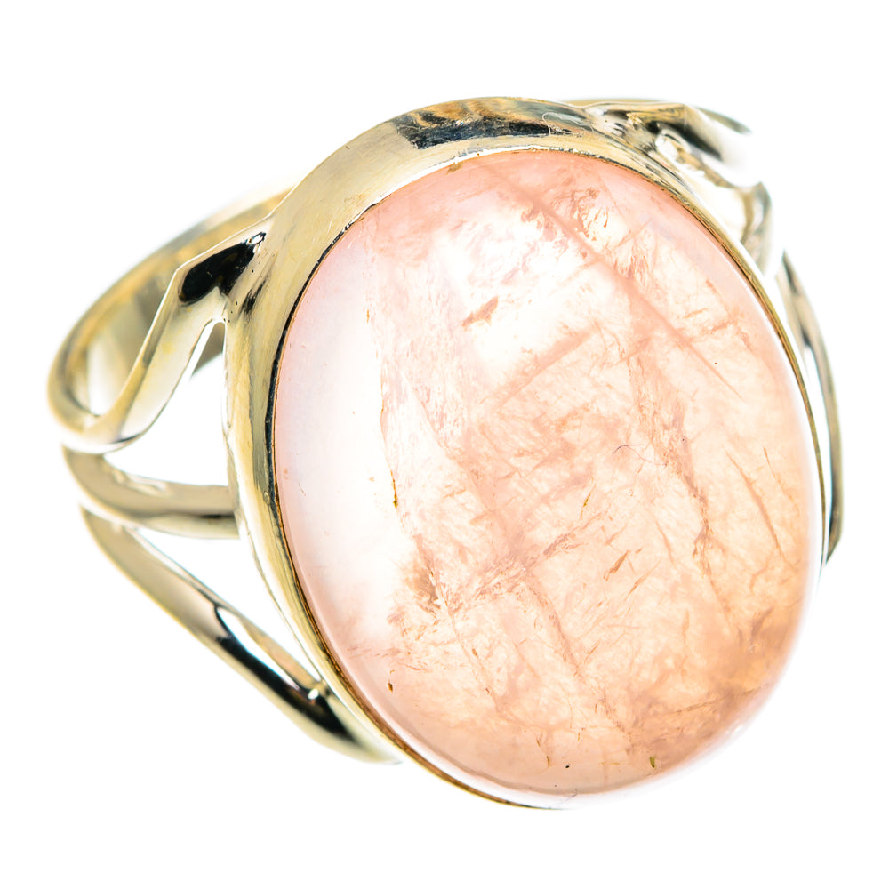 Rose Quartz Rings handcrafted by Anasilvercos - RING83045