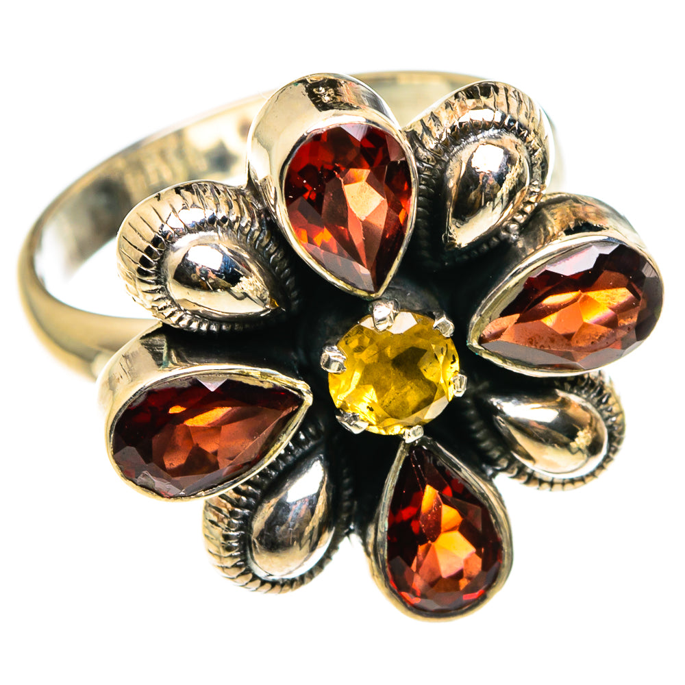 Garnet Rings handcrafted by Anasilvercos - RING83047