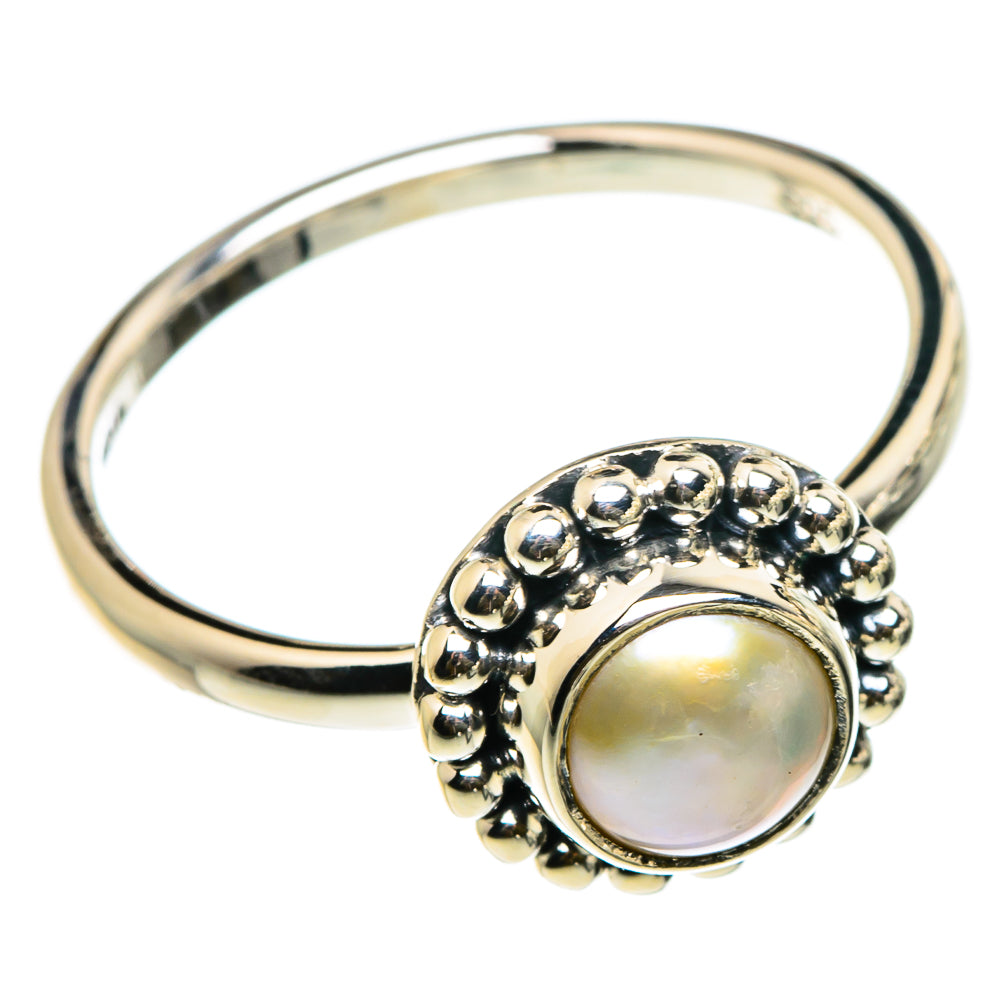 Cultured Pearl Rings handcrafted by Anasilvercos - RING83053