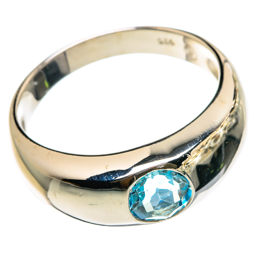 Blue Topaz Rings handcrafted by Anasilvercos - RING83059