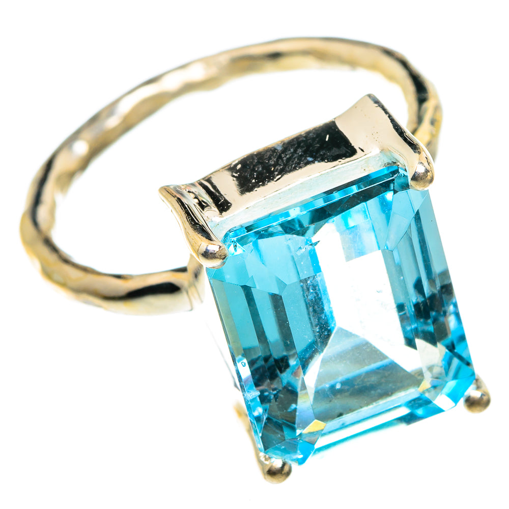 Blue Topaz Rings handcrafted by Anasilvercos - RING83065