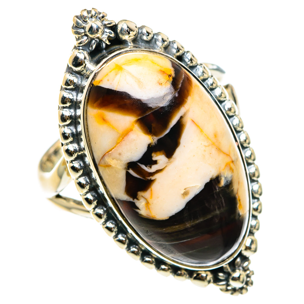 Peanut Wood Jasper Rings handcrafted by Anasilvercos - RING83072