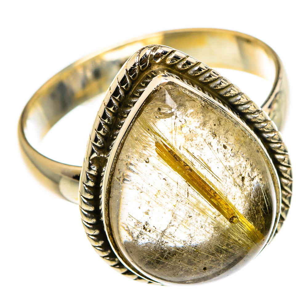 Rutilated Quartz Rings handcrafted by Anasilvercos - RING83082