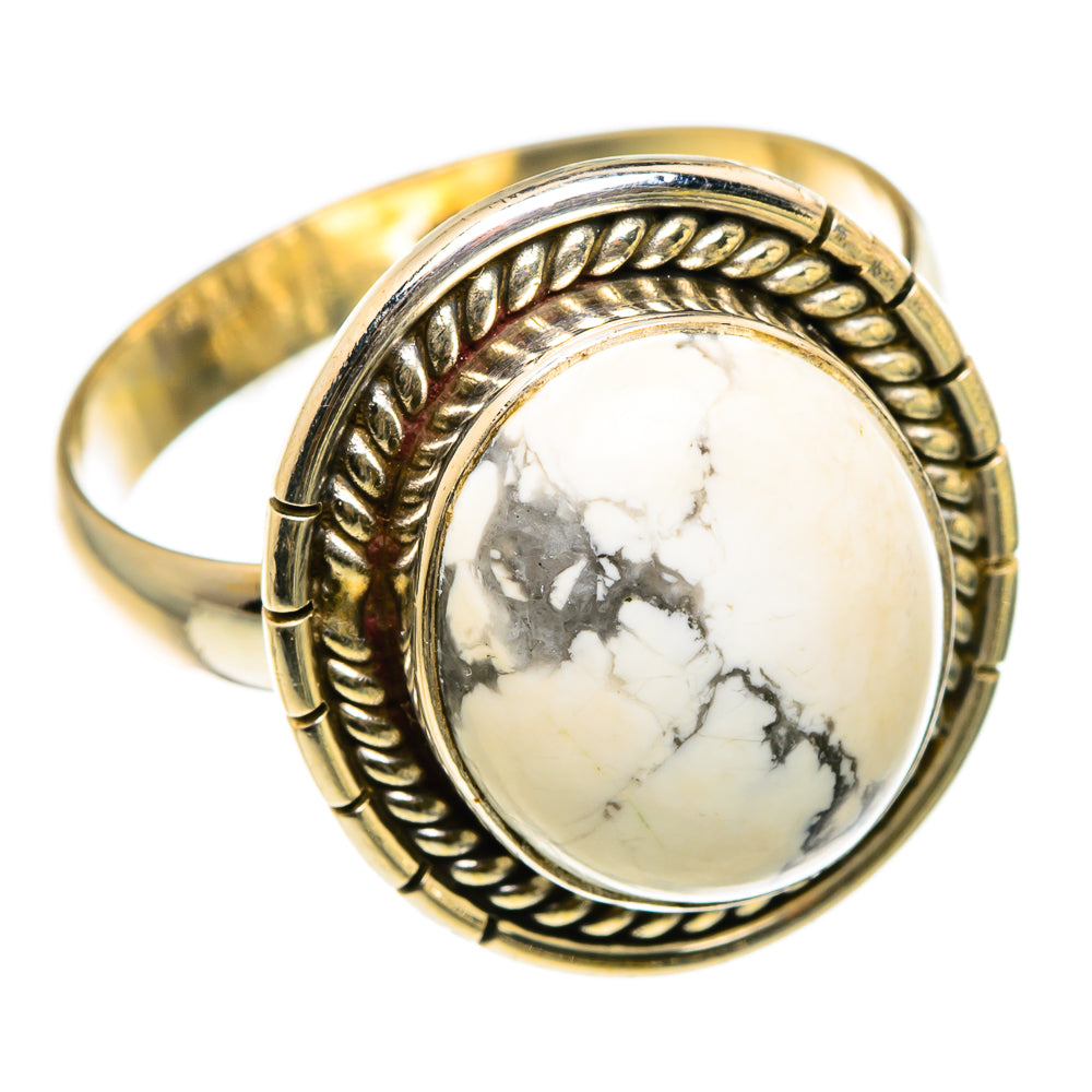 Howlite Rings handcrafted by Anasilvercos - RING83085