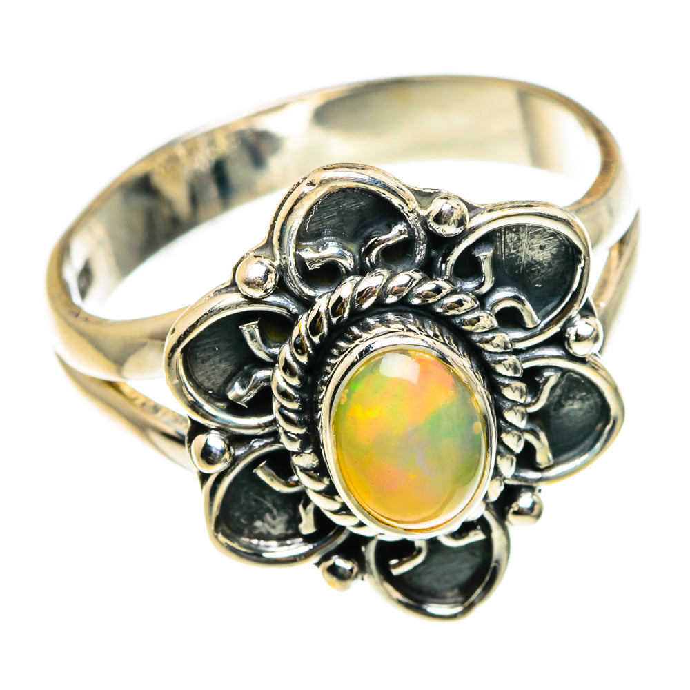 Ethiopian Opal Rings handcrafted by Anasilvercos - RING83091