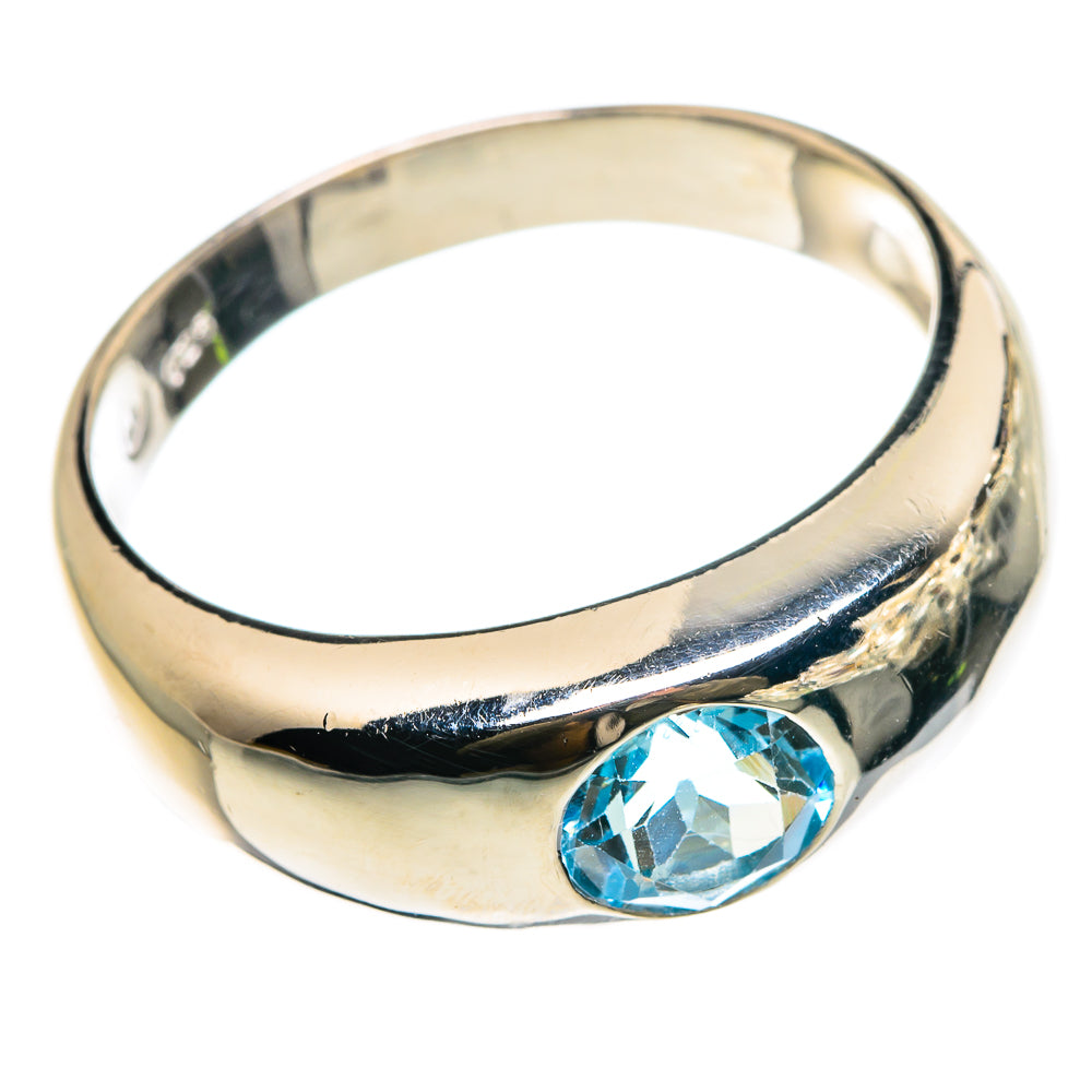 Blue Topaz Rings handcrafted by Anasilvercos - RING83093
